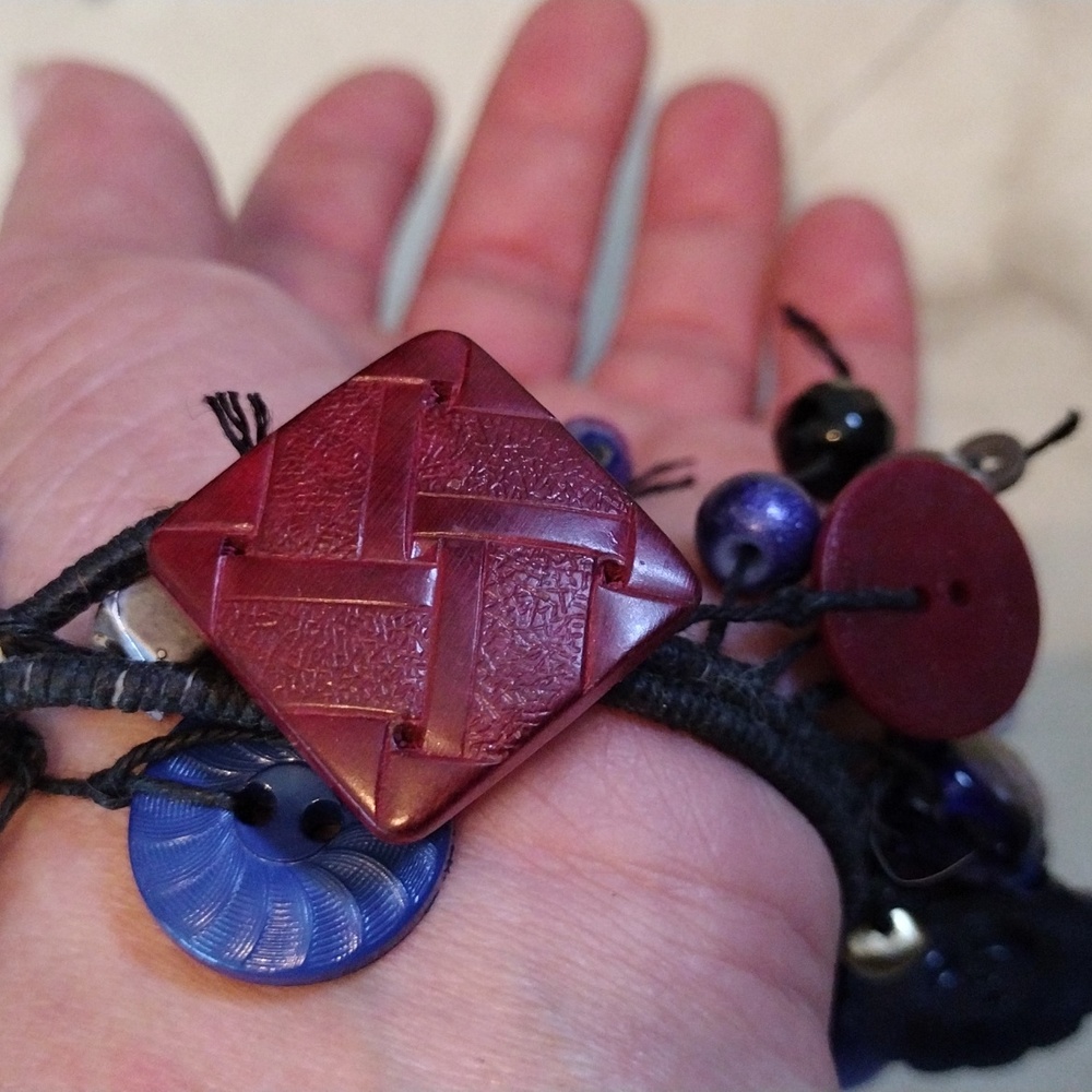 Beautiful Multi Style Beads Statement Bracelet. - image 3